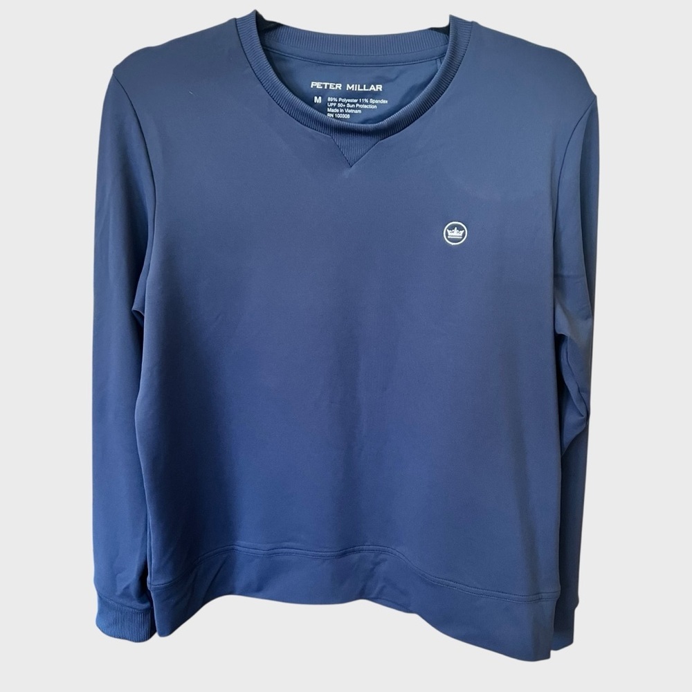 Peter Millar Classic Navy performance Crewneck Sweater